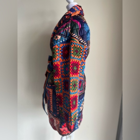 FARM Rio Jackets & Coats Nwt Farm Rio Patchwork Tapestry
